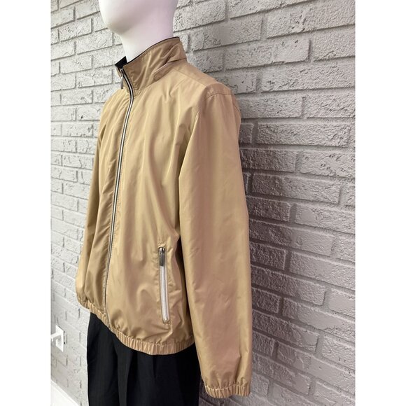 Bobby Jones Men Tan Golf Windbreaker Jacket Size L - Picture 6 of 13
